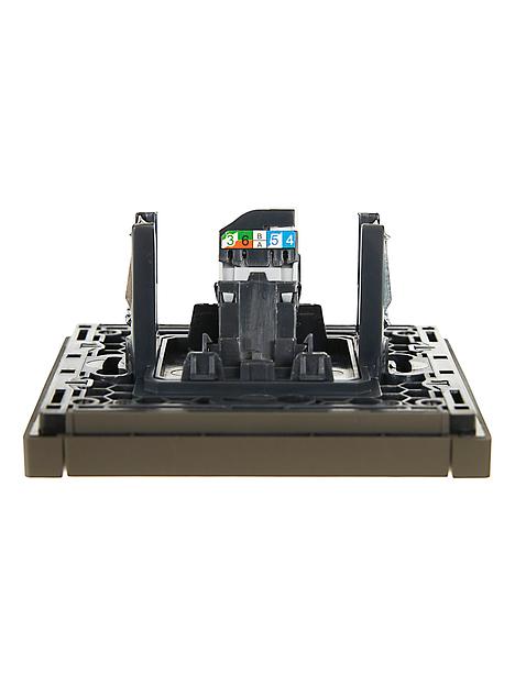 FORTE&PIANO Розетка компьютерная RJ45 кат.5E FP332 серый IEK фото 5