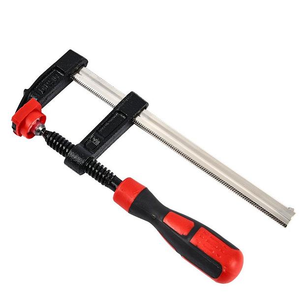 Струбцина F-образная усиленная Deli DL110515Z 150x50 мм, макс. усилие зажима 2000N, резьба 12мм фото 1