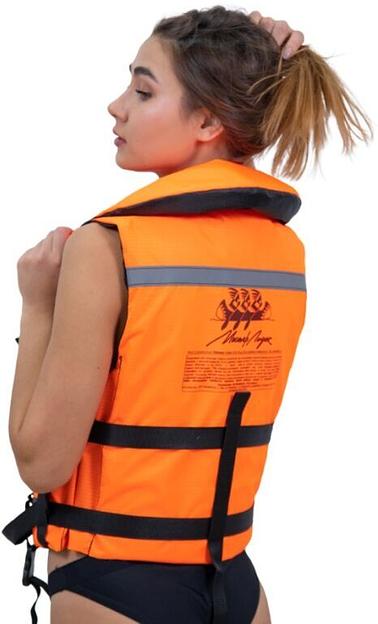 Жилет Таймень спасательный стандартный размер: M (44-46), цвет: оранжевый фото 3