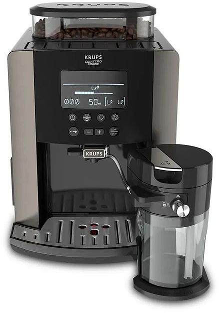 Кофемашина Krups Arabica Latte EA819E10 1450Вт черный/коричневый фото 2