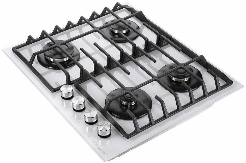 Газовая варочная поверхность Maunfeld EGHG.64.6CW/G белый фото 4