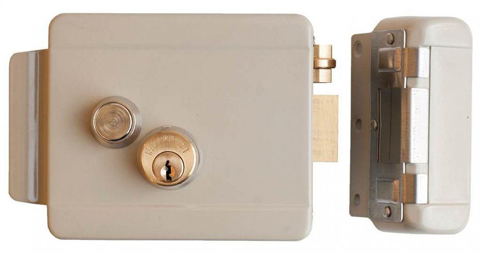 Замок электромеханический Falcon Eye FE-2369i сталь серый фото 1