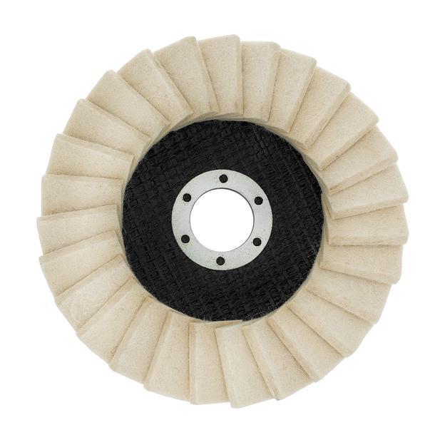 Круг MATRIX полировальный лепестковый из натурального войлока 125 х 22,2 мм 75934 фото 2