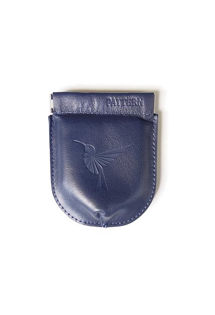 Монетница Pattern скругленная из натуральной итальянской кожи фото 4