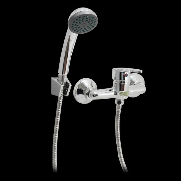 Смеситель для душа одноручный "Juguni" с хромированной лейкой фото 1