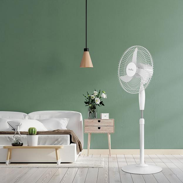 Вентилятор напольный Ballu BFF-806 45Вт скоростей:3 белый фото 4