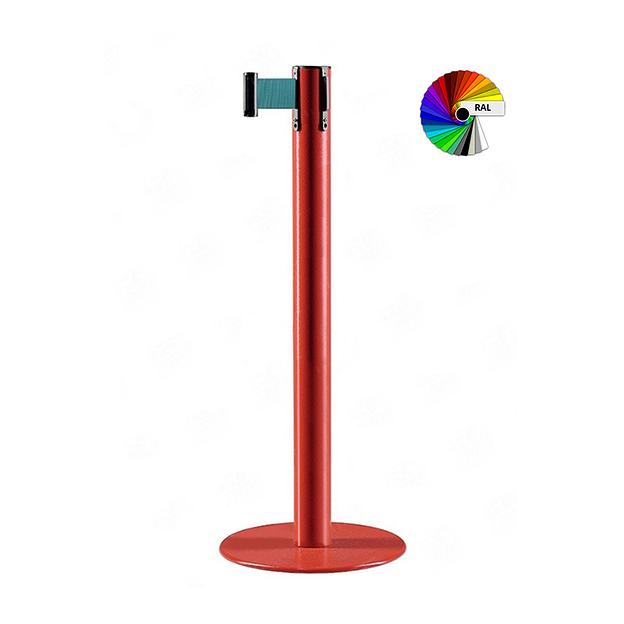 Столбик крашенный BSLN с лентой 2 метра h47 мм Slim фото 1