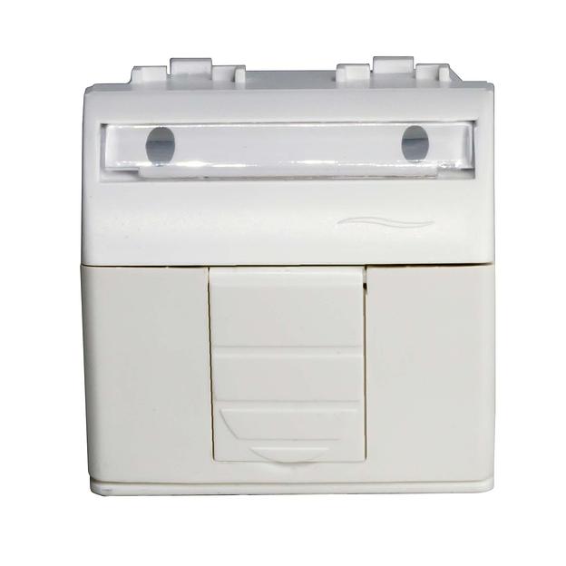 Dkc 76655B Ком.роз. R J 45 кат.5e, Brava, белая, 2мод (кратно 10 шт) фото 2