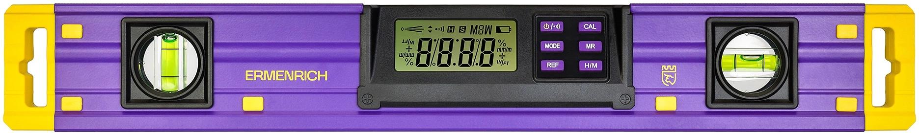 Уровень Ermenrich Verk LY40 цифровой 2глаз. магнит. фиолетовый (83827) фото 5