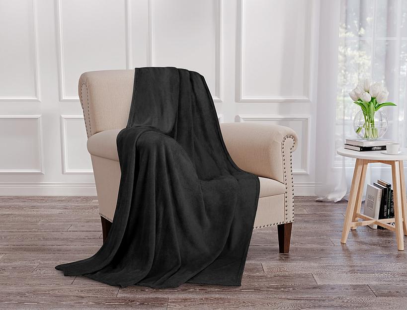 Ткань из синтетического волокна Аэрософт, чёрный, 190 г/м² фото 1