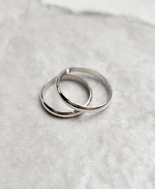 Ювелирное серебряное обручальное кольцо 925 фото 2