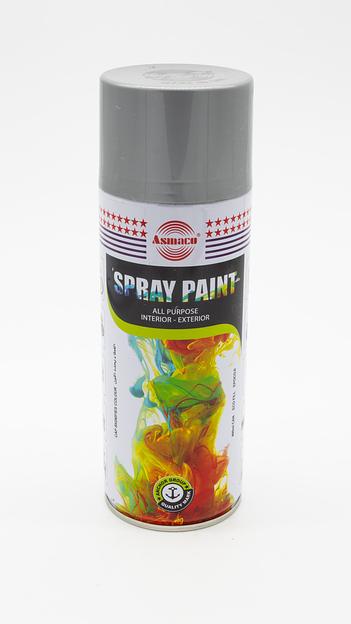 Аэрозольная акриловая краска Серебро (Silver gray) Asmaco ОПТ фото 1