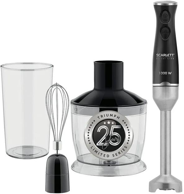 Блендер погружной Scarlett Silver Line SC-HB42F73 1000Вт черный фото 1