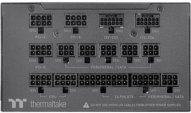 Блок питания Thermaltake ATX 1300W Toughpower TF1300 80+ titanium 24pin APFC 140mm fan color LED 12xSATA Cab Manag RTL фото 5