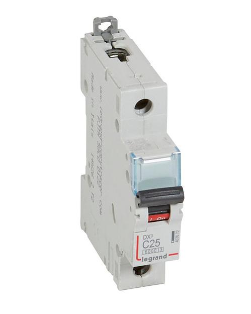 Автоматический выключатель Legrand 407672 DX3 1П С25A 6000/10kA фото 1