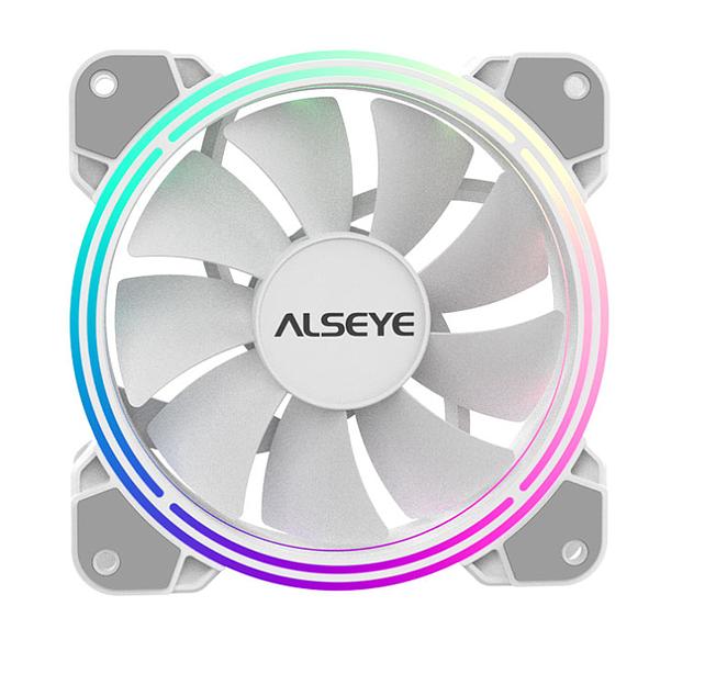 Вентилятор Alseye HALO 4.0, 120мм, 800~2000rpm, 4-pin, белый/ARGB, 45.2CFM, 35дБ (AS.04.02.0060) фото 1