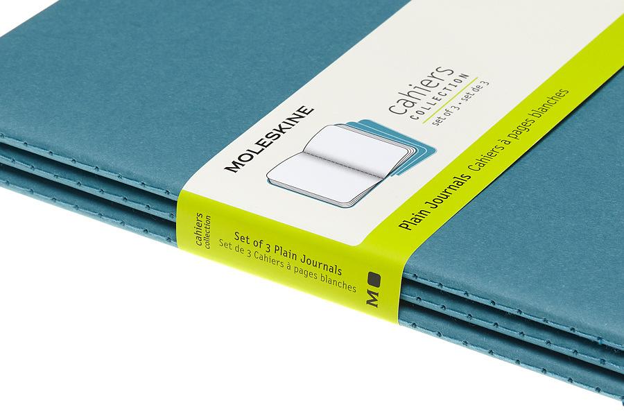 Блокнот Moleskine CAHIER JOURNAL CH018B44 Large 130х210мм обложка картон 80стр. нелинованный голубой (3шт) фото 5