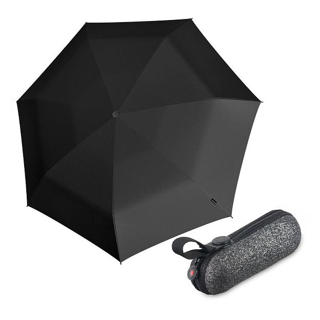 Зонт Knirps механический X1 6010 2GLAM BLACK ECOREPEL 95 6010 8508 фото 1