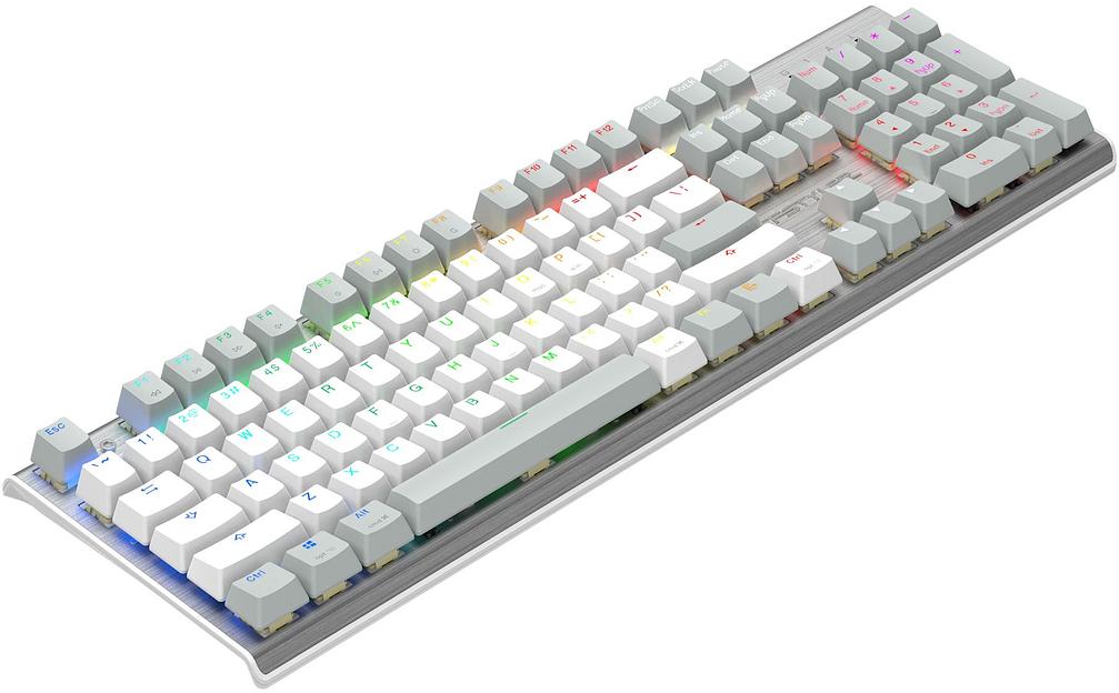 Клавиатура A4Tech Fstyler FS100 Neon механическая серый/белый USB for gamer LED (FS100) фото 5