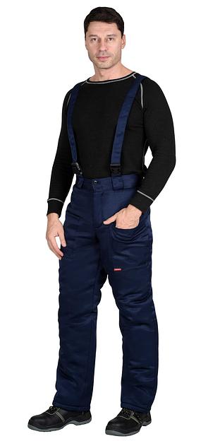 Костюм «Сириус-Профессионал» зимний куртка и брюки, синий с васильковым ОПТ фото 3