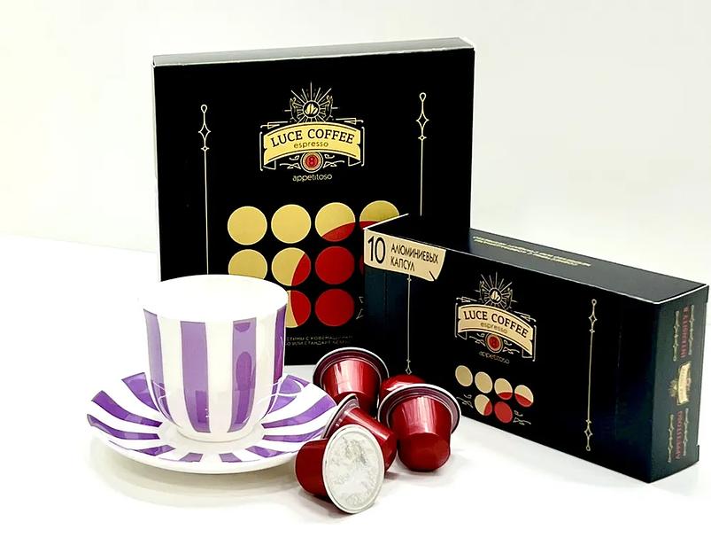 Кофе в капсулах набор LUCE COFFEE ESPRESSO Elite Appetitoso 8, 50 капсул ОПТ фото 3