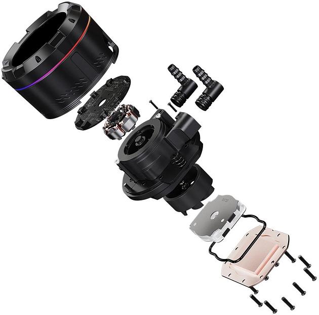 Система водяного охлаждения ID-Cooling SL360 Pro Se Soc-AM5/AM4/1151/1200/2066/1700 черный 4-pin 14-30dB Al+Cu LCD 350W Ret фото 8