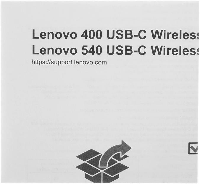 Мышь Lenovo 540 USB-C Wireless Compact темно-серый оптическая 2400dpi беспров. BT/Radio USB (GY51D20867) фото 7