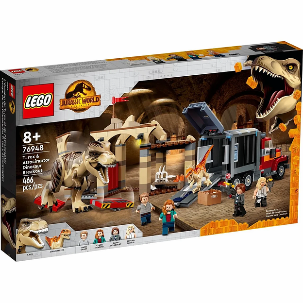 Конструктор LEGO Jurassic World Побег атроцираптора и тираннозавра 76948 фото 1