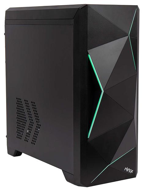 Корпус Hiper A68 черный без БП ATX 1x92mm 2xUSB2.0 1xUSB3.0 audio bott PSU фото 5