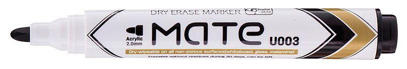 Маркер для досок Deli EU00320 Mate круглый пиш. наконечник 2мм черный фото 2