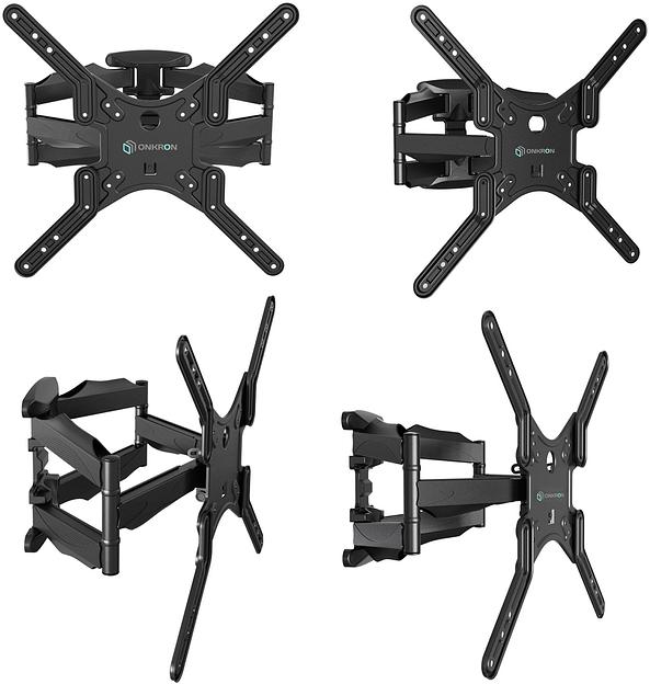 Кронштейн для телевизора Onkron M5 черный 32"-70" макс.36.4кг настенный поворот и наклон фото 7
