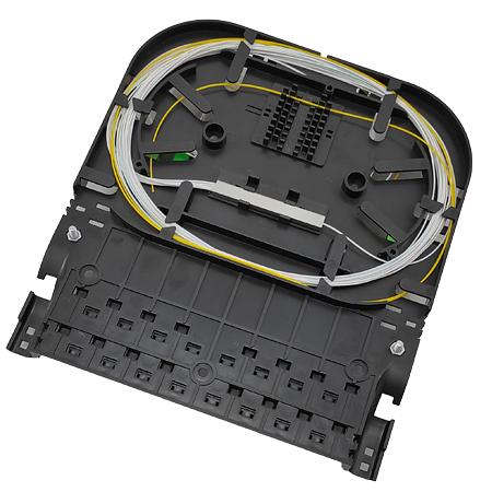 Оптическая кросс-муфта ОКМ-3023-18SC-162-М(П)-18К/2PLC8 (Черная) винты с пластиковой головкой фото 6
