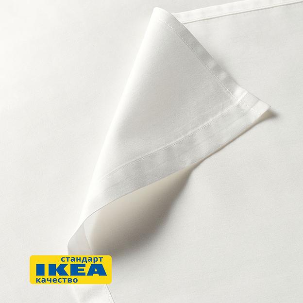 Простыня НАТЕСМИО (ИКЕА НАТТЭСМИН) 150x260, белый, сатин KL-40351251 фото 3