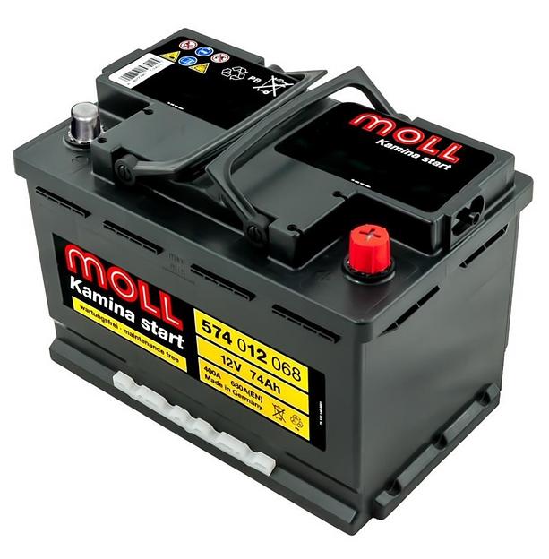 Аккумулятор MOLL Kamina 74R фото 1