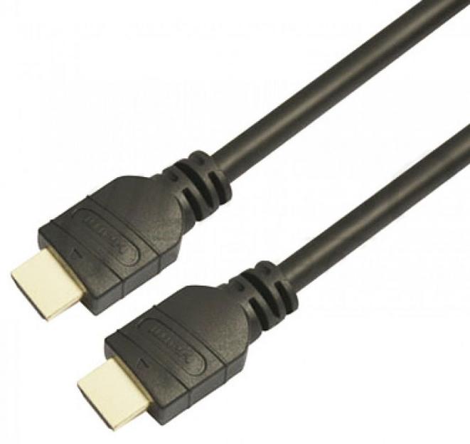 Кабель аудио-видео LAZSO WH-111 HDMI (m)/HDMI (m) 10м. Позолоченные контакты черный (WH-111(10M)) фото 1