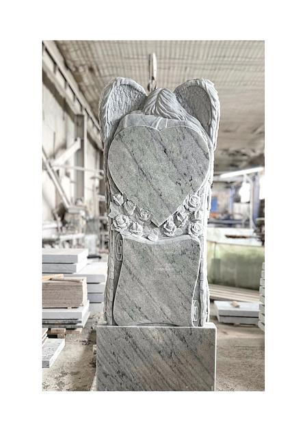 Памятник двухсторонний Тассервис «Ангел» мрамор фото 2