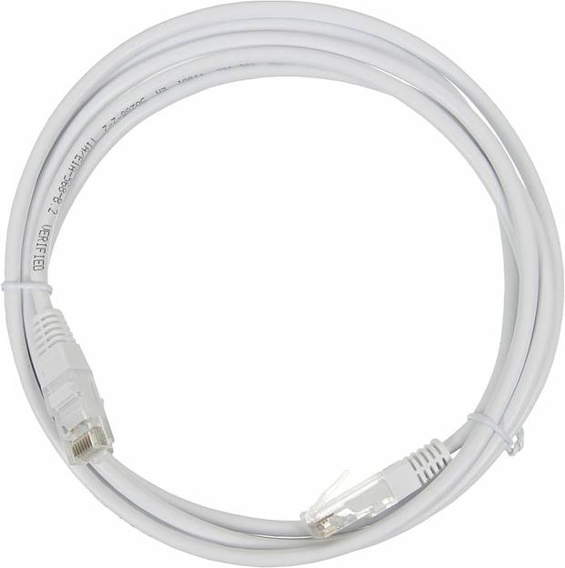Патч-корд Lanmaster UTP TWT-45-45-2.0-WH UTP вилка RJ-45-вилка RJ-45 кат.5е 2м белый ПВХ (уп.:1шт) фото 1