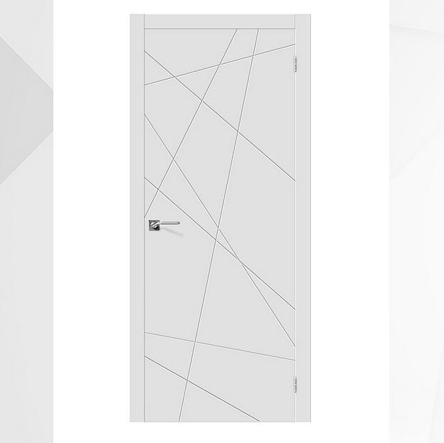 Короб МДФ «Абстракция» 26х70х2050 мм Белый (44) с упл. фото 2