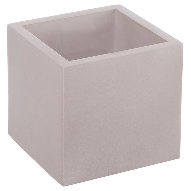 Кашпо Квадро, 0,6л., серый фото 1