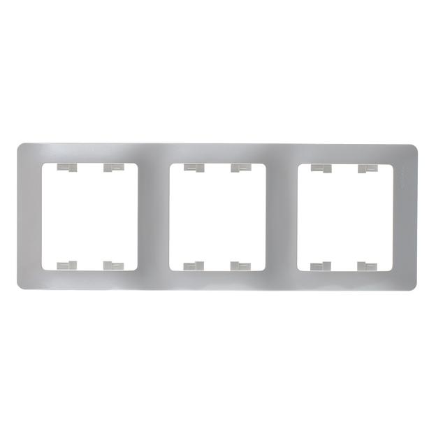Systeme electric GSL000607 GLOSSA 3-постовая РАМКА, вертикальная, ПЕРЛАМУТР фото 5