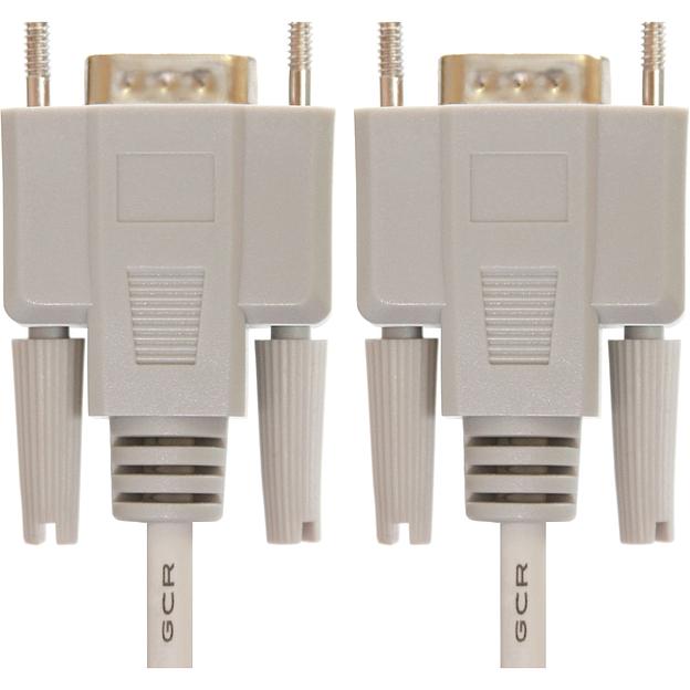 Greenconnect Кабель COM RS-232 порта соединительный 10m GCR-DB9CM2M-10m, 9M / 9M Premium, серый, пластиковый пакет Кабель Greenconnect COM RS-232 9M/RS-232 9M (GCR-DB9CM2M-10m) фото 3