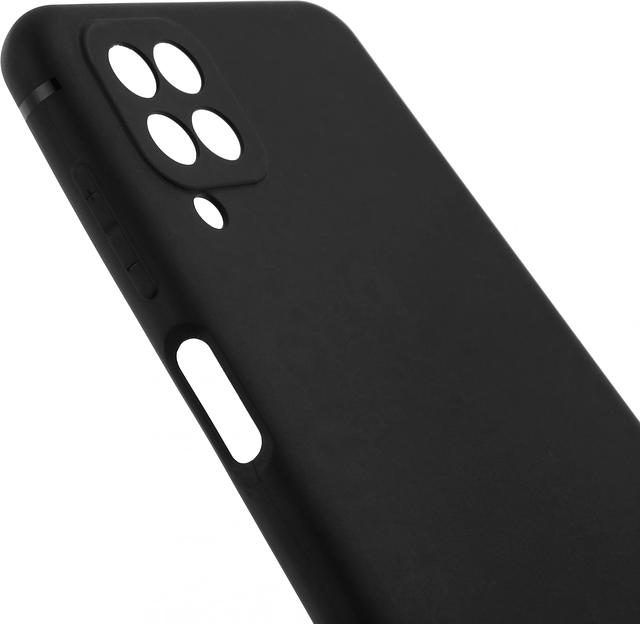 Чехол (клип-кейс) BoraSCO для Samsung Galaxy A12 черный (матовый) (39790) фото 4