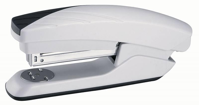 Степлер Kw-Trio 5575 Half-strip Bias 24/6 (20листов) светло-серый/черный 100скоб закрытый/открытый фото 1