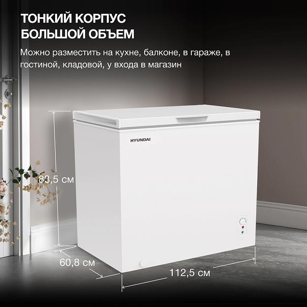 Морозильный ларь Hyundai CH35081 белый фото 7