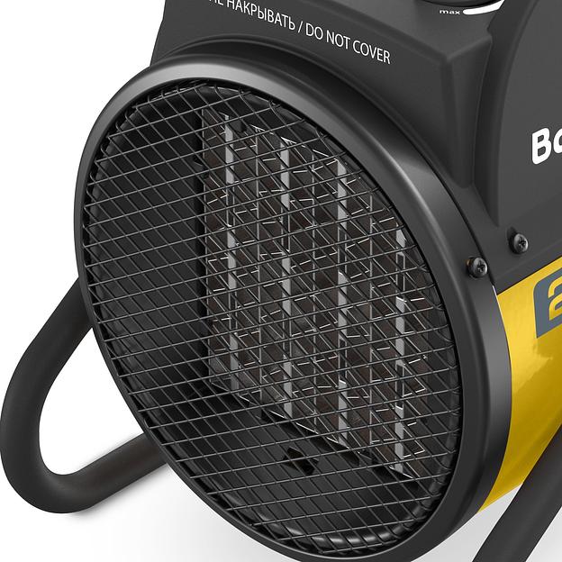 Пушка тепловая электрическая на 2 кВт, круглая фото 3