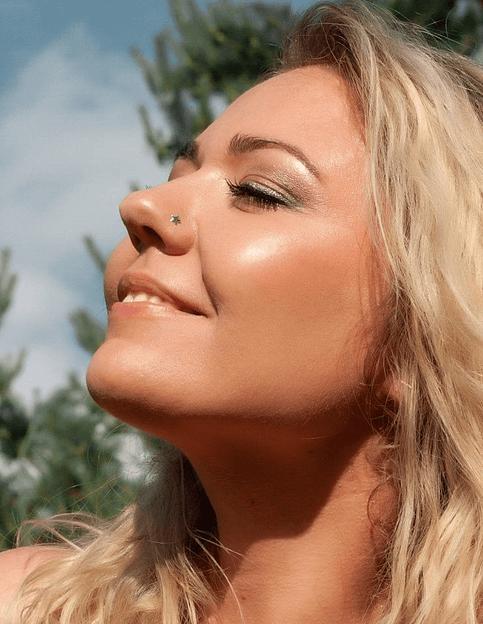 Ювелирный пирсинг звёздочка в нос серебро нострил фото 3