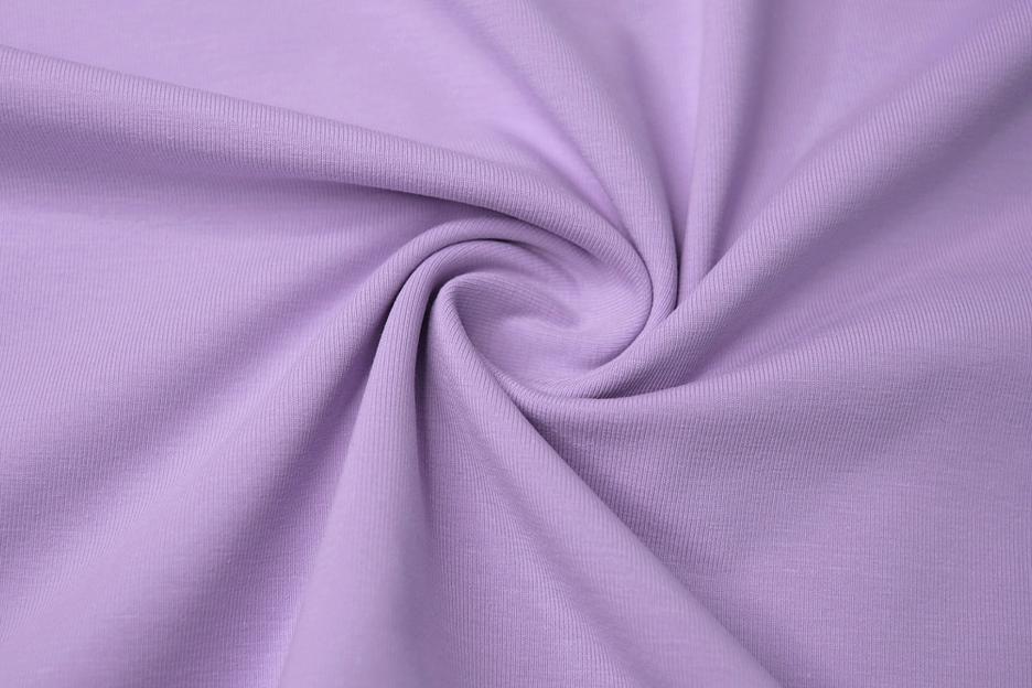 Кулирная гладь однотонная с лайкрой Лиловая пастель 27 фото 1