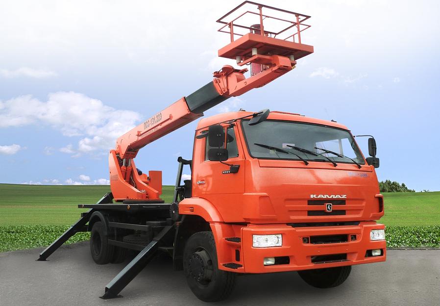 Аренда автовышки ПСС-131.22Э на шасси КАМАЗ-43253, 22 м Московская область фото 2