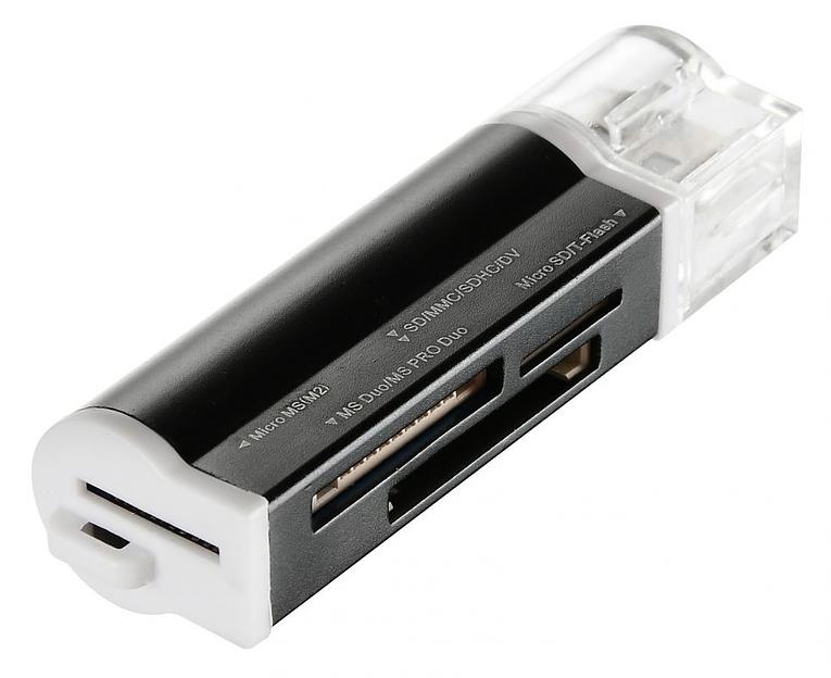Устройство чтения карт памяти USB2.0 Buro BU-CR-3101 черный фото 6