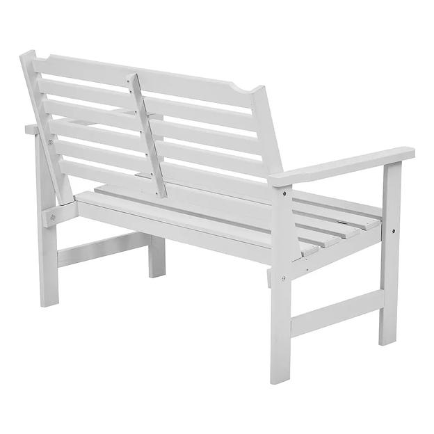 Скамья деревянная для сада и дачи для 2-х человек, светло-серый, Стэнхамн, опт фото 2